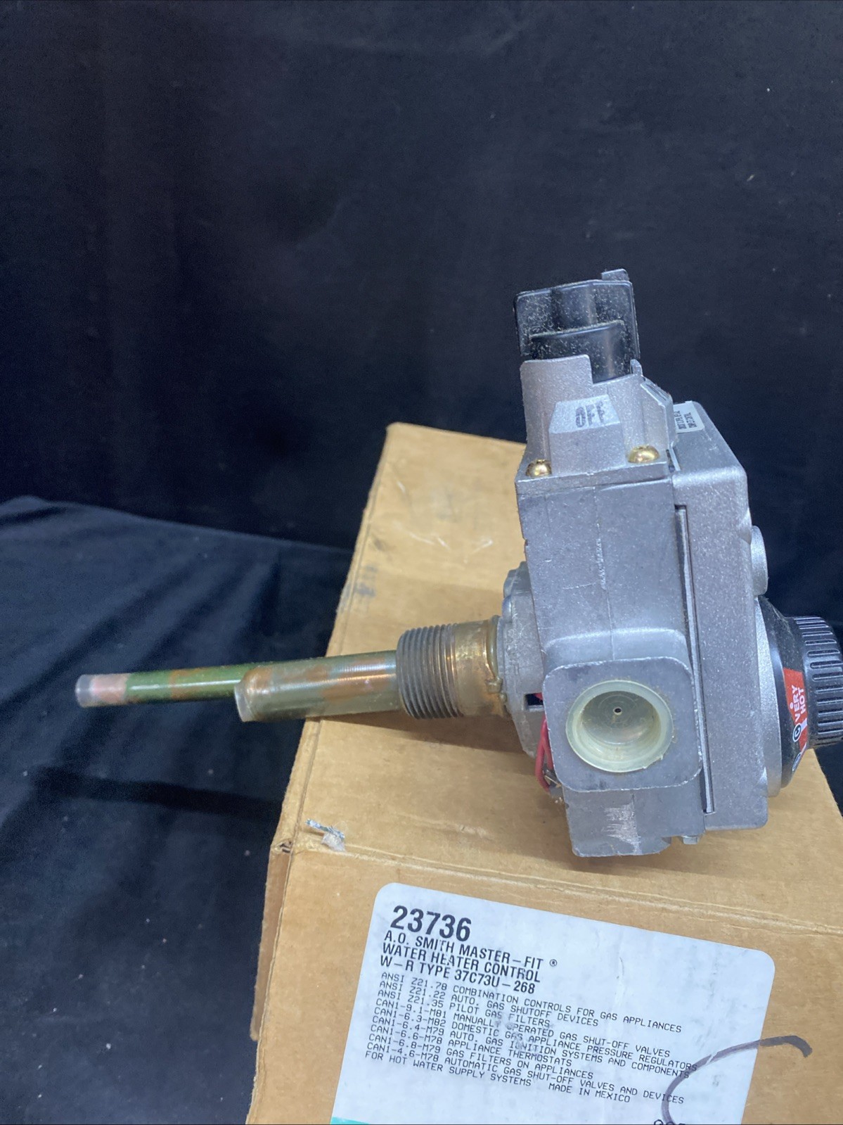 AO Smith Master-Fit Gas Control 23736 Fits Honeywell, Robertshaw, White Rodgers