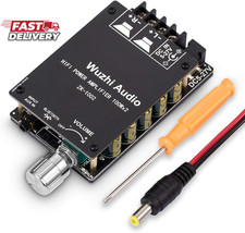 200W Bluetooth 5.0 Power Amplifier 2 Channel Hi-Fi Stereo Audio Amp Home Desktop