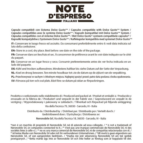 Note D Espresso Nocciolino Capsule Compatibili Soltanto con Sistema NESCAFE - Foto 20 di 24