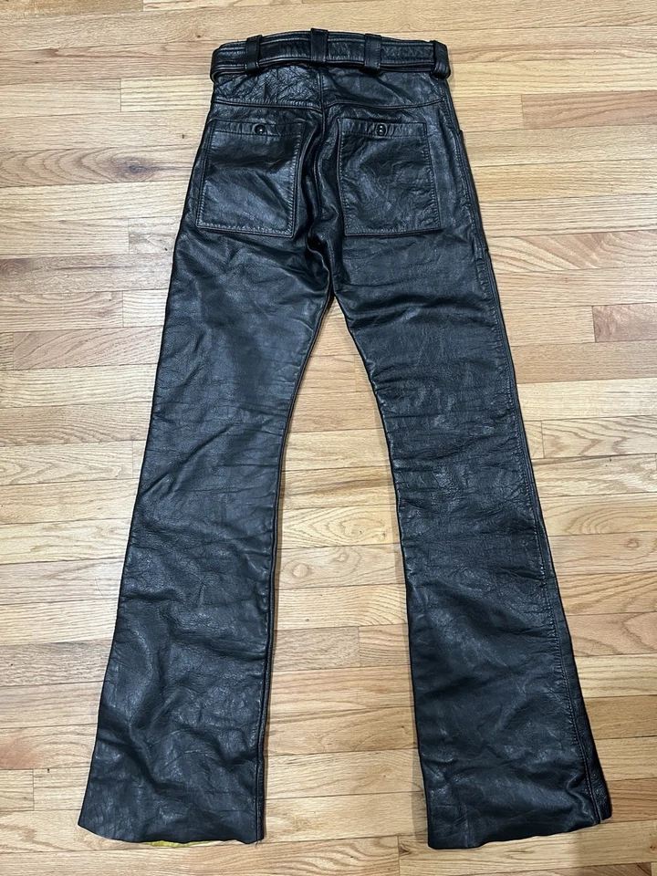 Pantalones de cuero Bates vintage talla 30 Foto 4 de 4
