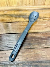 Vintage Rubbermaid Black Nylon Slotted Spoon Heavy Duty 1974 Kitchen Utensil 12”