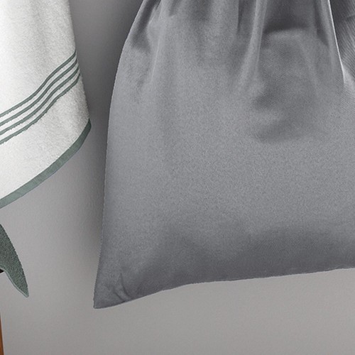 (3 pack) Mainstays Polyester and Cotton Laundry Bag 28in W*36in L, Gray - Picture 3 of 11