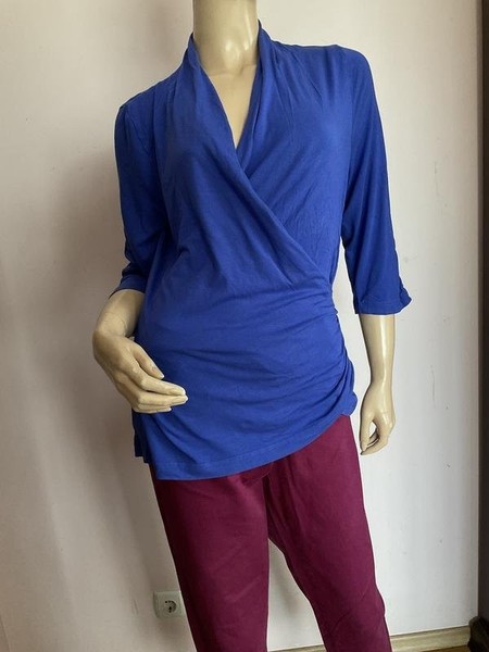 Women Peter Hahn Shirt Navy Viscose 40 / L / 48