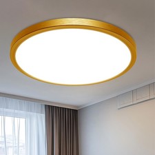 16Inch Flush Mount LED Ceiling Light Fixture, 3000K 4000K 6500K Adjustable, 3...