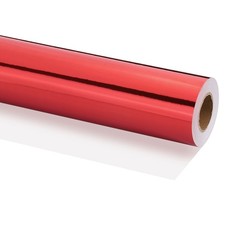 Metallic Wrapping Paper, 14 Inch x 800 Inch(65.6Ft)Packing Paper Red