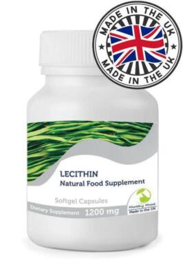 LECITHIN 1200mg 90 Capsules Health Supplements Brain & Nerve Function