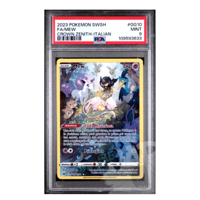 Pokémon Card Mew GG10/GG70 Crown Zenith Italian - PSA 9 MINT | eBay