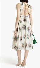 Zimmermann Pleated Picnic Midi Dress | Ivory Bouquet Floral, Brand New