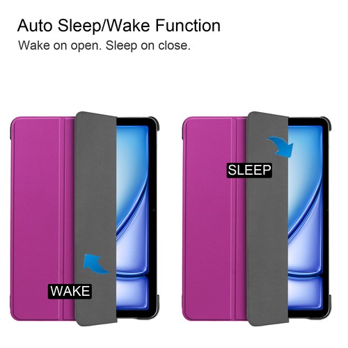 Ultra Slim Smart Cover Leather Stand Case Cover For Apple iPad Air 11'' 13'' 4 5 - Picture 50 of 132