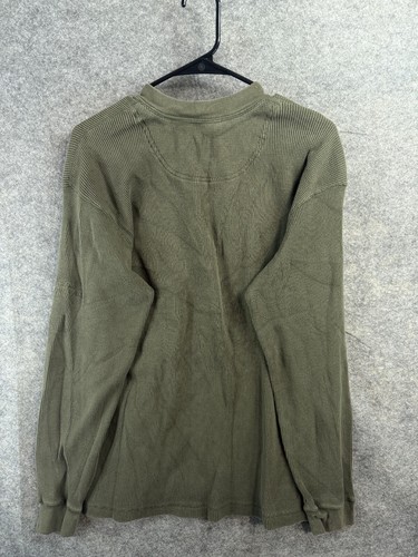 Camisa Cabela's Manga Larga Hombre Mediana Verde 2 Botones Tapeta con Bolsillo - Imagen 7 de 7