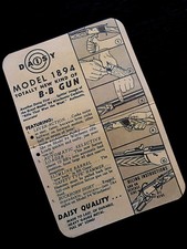 Daisy 1894 Hang Tag Reproduction for Rifle -Rogers, AK