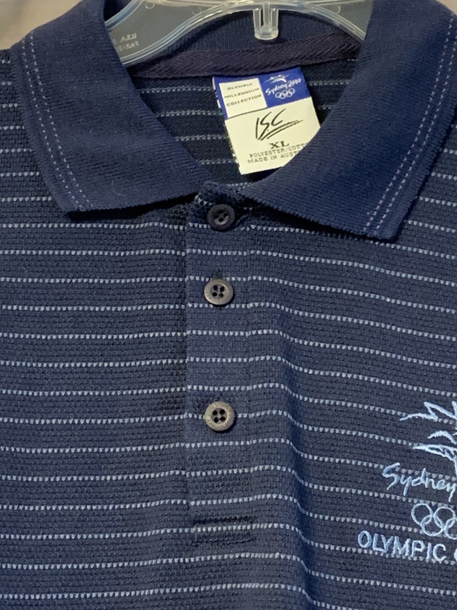 SYDNEY 2000 OLYMPICS VTG. Men's Mesh Polo Shirt~The Millennium