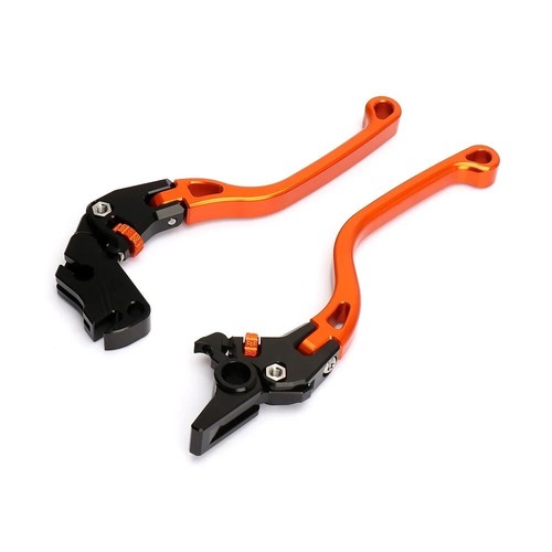 For 390 Duke 2024 Accessories Adjustable Brake Clutch Levers Hand Control Orange - Picture 9 of 11