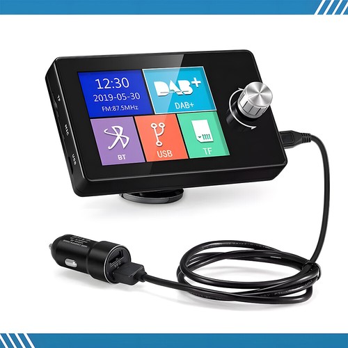 2.8" DAB+ Autoradio Adapter Bluetooth USB AUX Wireless FM Transmitter EmpfäNger - Bild 11 von 12