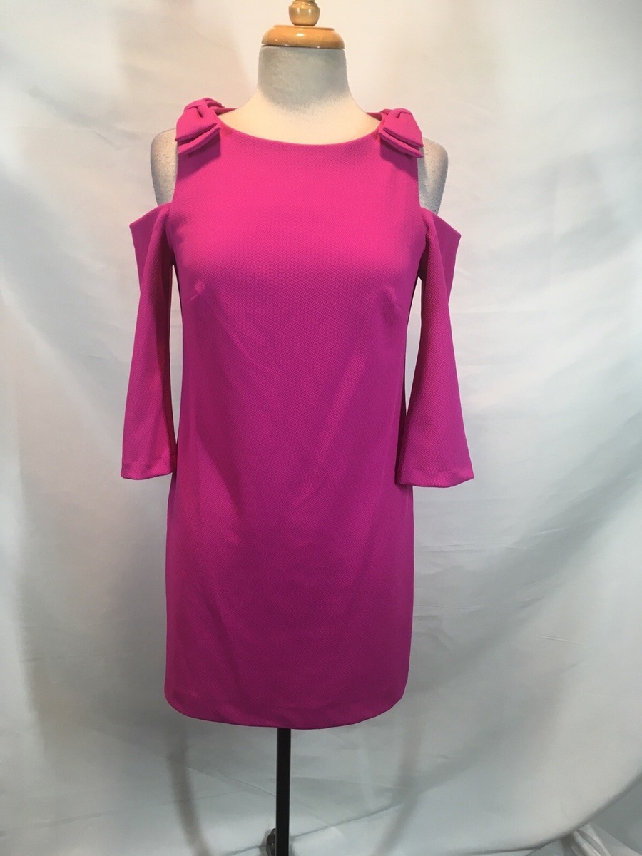 trina turk pink dress Trina Turk pink vegan leather Twin Falls dress, size S, NEW WITH TAGS!