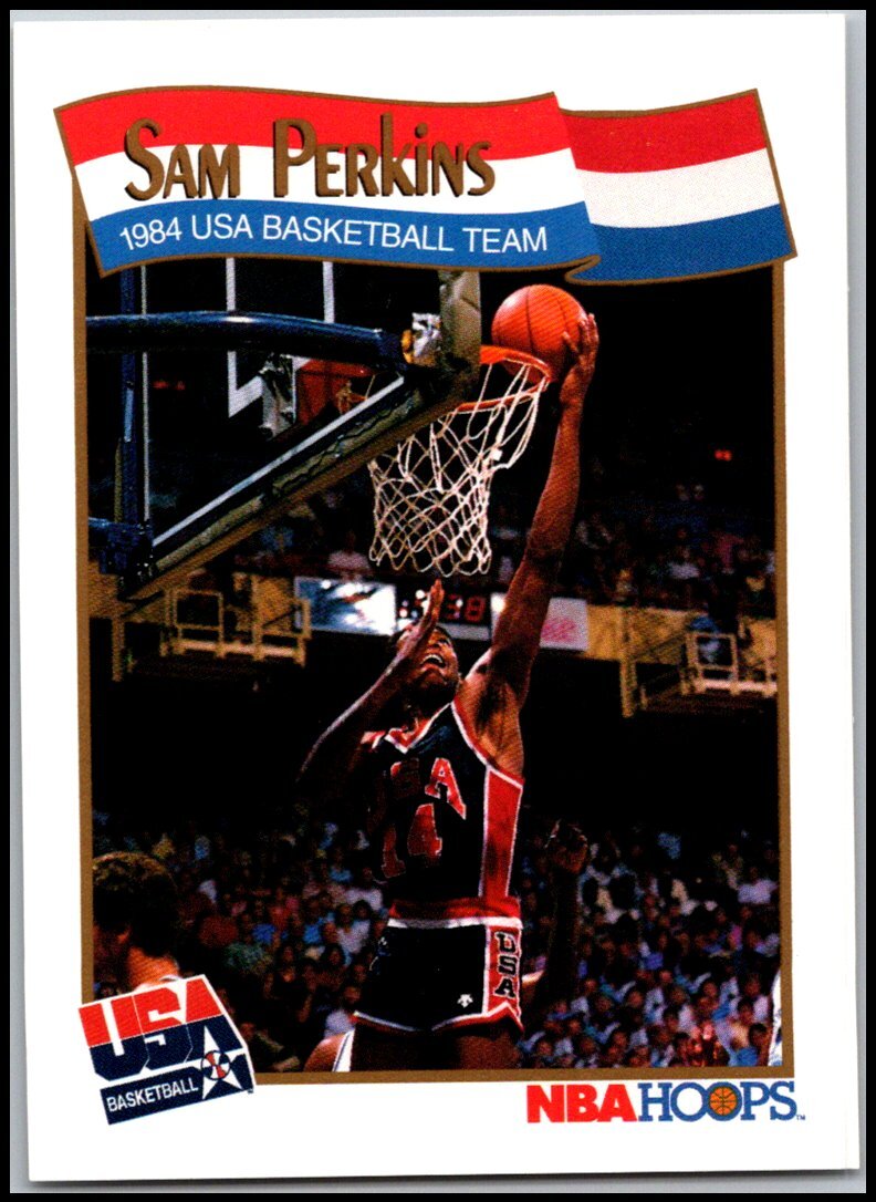 1991-92 Hoops #561 Sam Perkins - 1984 USA Basketball FREE SHIPPING!