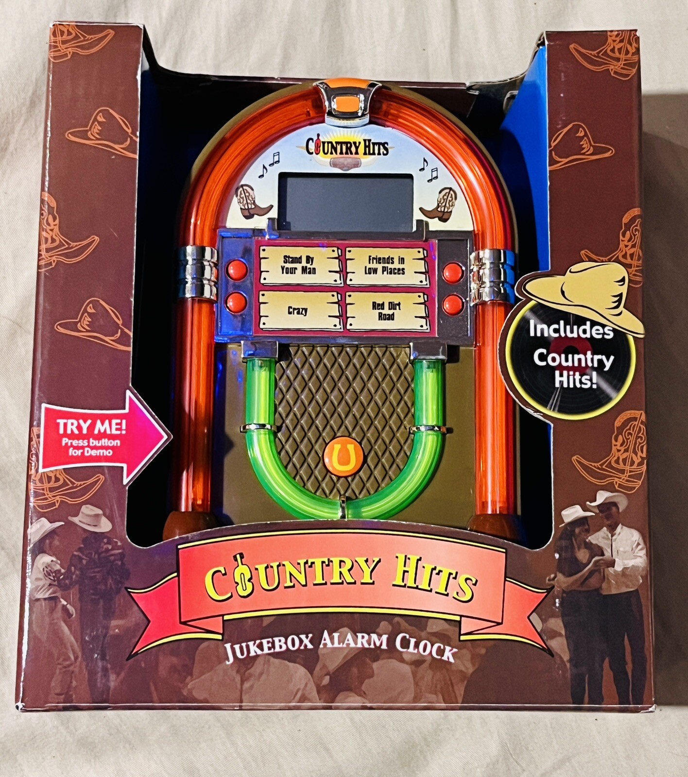 Alarm Clock Not Tested New With Box Soundesign 3161C Country Hits Jukebox