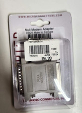 DB25 Male to DB25 Female Null Modem Crossed RS232 Adapter