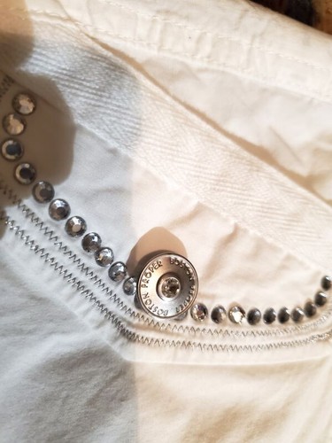 BOSTON PROPER 3 in 1 Cotton Pants w/Rhinestones Finishing, White Size 6, NWOT - Picture 13 of 16
