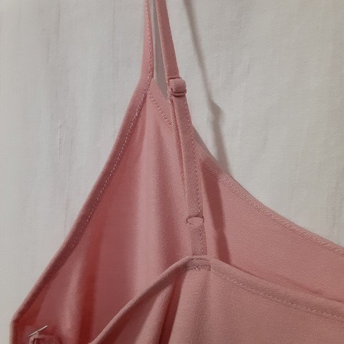 Time and Tru Tank Top Shirt Womens Small 4-6 Pink Solid Cami Stretch Light Soft - Picture 3 of 3