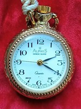Orologino da tasca a ciondolo ALPHIS - anni '80 - nuovo - 