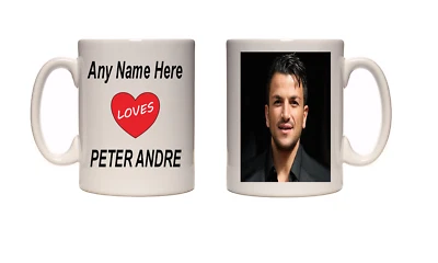 XPRES I Love Peter Andre Mug Personalised Mug Free UK Shipping