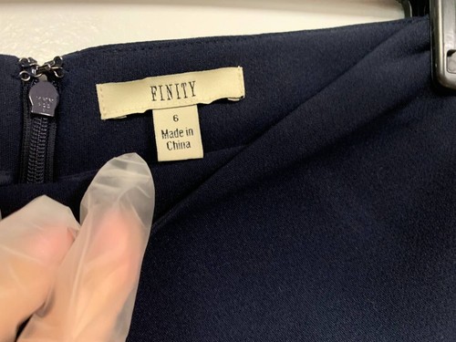 Finity Studio Blue WIDE LEG DRESS PANTS Size 6 - Picture 4 of 5