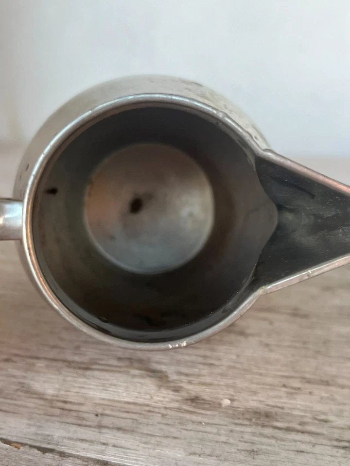 Crema modernista vintage REED & BARTON "Dinamarca" peltre mediados de siglo Foto 2 de 4