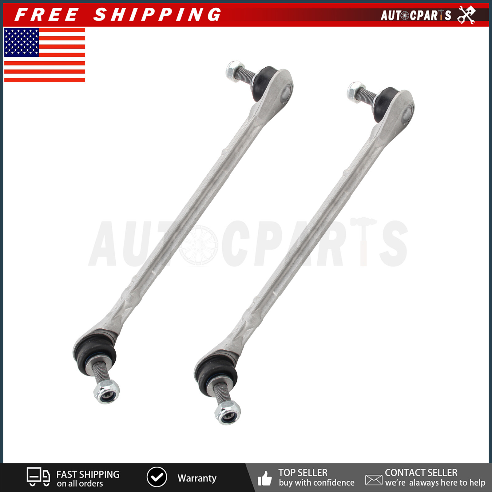 1 Pair Front Left & Right Sway Bar Link Kit Pair For Mercedes W204 C300