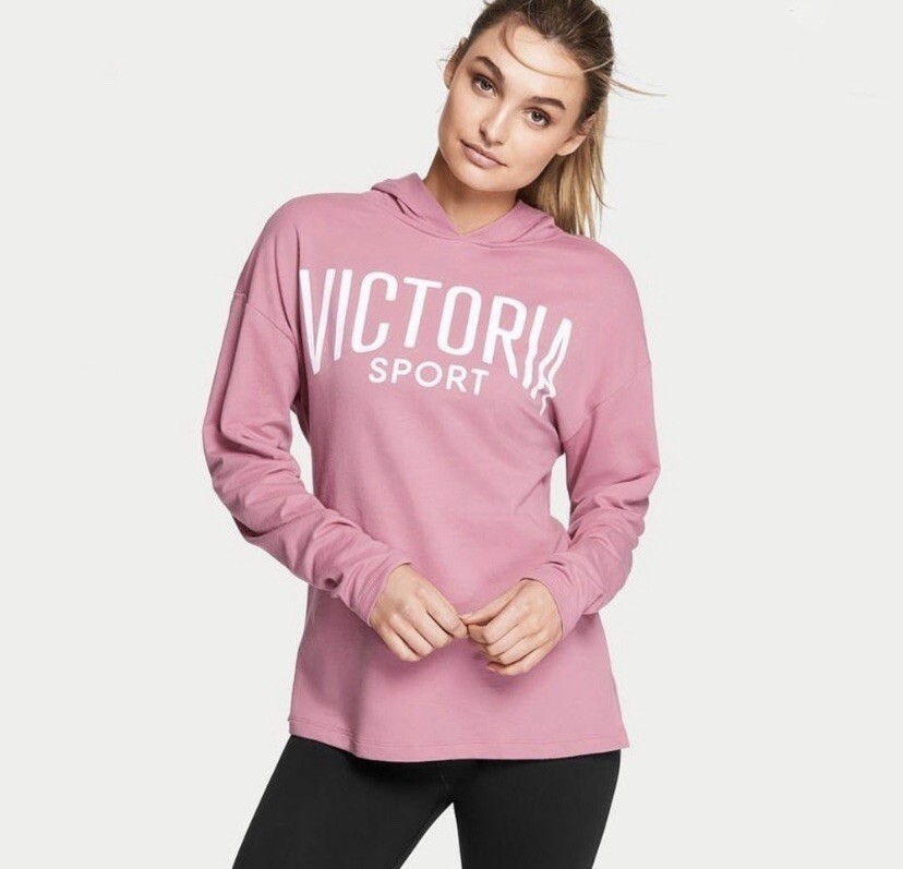 Victoria Sport Lightweight Hoodie Mauve Rose Pink
