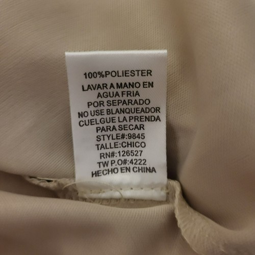 Vestido de un hombro Alythea Jada con correa de roseta arena crema pequeño - Imagen 18 de 18