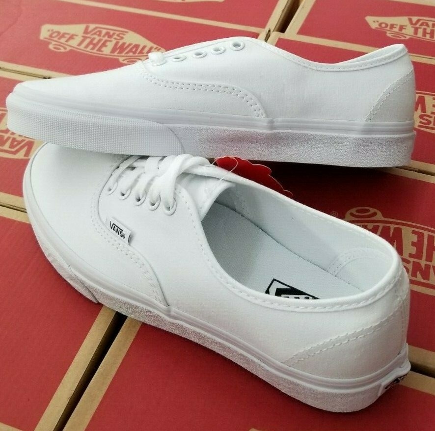 vans authentic true white