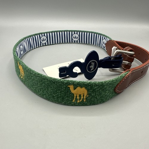 Peter Millar Youth Belt Size Large Green Crown Seal From Medinah Country Club - Picture 2 of 5