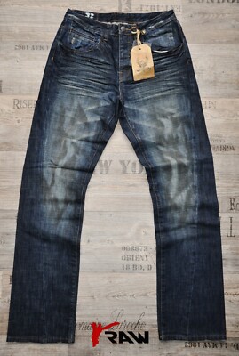 VINTAGE RINGSPUN CEDAR GROVE 32 34 L.34 SLIM NEW MAN / MENS JEANS LOOSE FIT BNWT