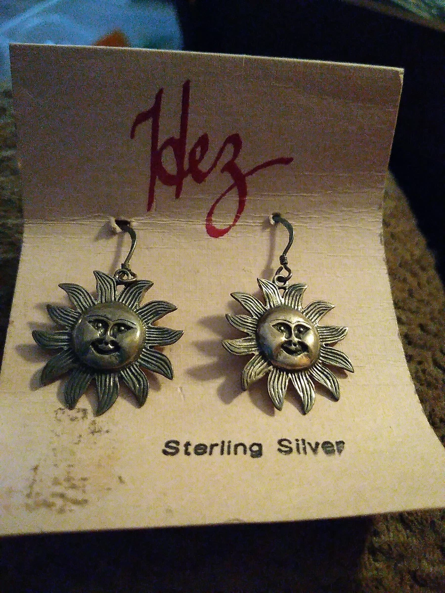 925 sun hotsell earrings