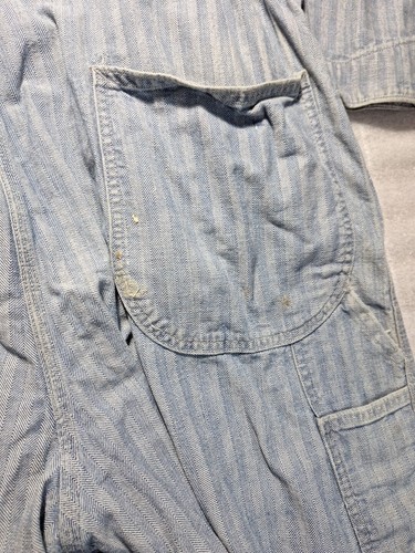 Vintage JCPenneys Big Mac Herringbone Overall Herren blau Arbeitsoverall Gr. 46s - Bild 14 von 24