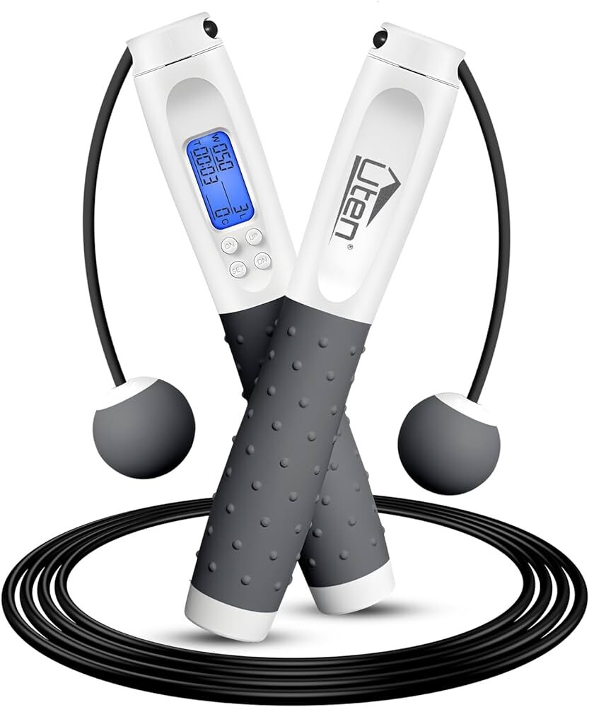 Corde à sauter sport avec compteur calories fitness adulte pour musculation et minceur