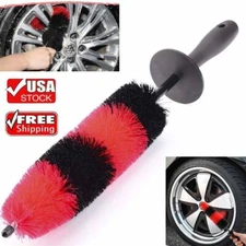 17" Long Wheel Brush Car Bendable Wash Tool Cleaning Brush Tire Rims Spokes 1pc