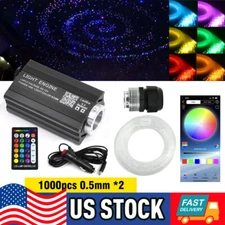 1000pc Car Home Headliner Star Light kit Roof Twinkle Ceiling Lights Fiber Optic