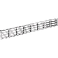 LüFtungsgitter Chrom 458X65 Mm Abluftgitter MöBel Gitter Lamellen LüFtung Sockel