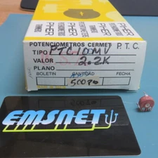 PIHER  PTC10MV2.2K Qty of 145 per Lot POTENTIOMETER