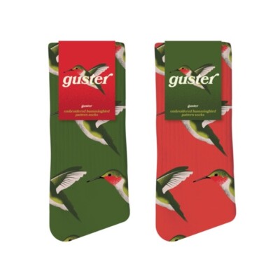 GUSTER HUMMINGBIRD SOCKS RED