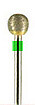 DIAMOND BUR, SINTERED, Coarse 120 grit 2.34mm mandrel(hp)Round, ball 8mm