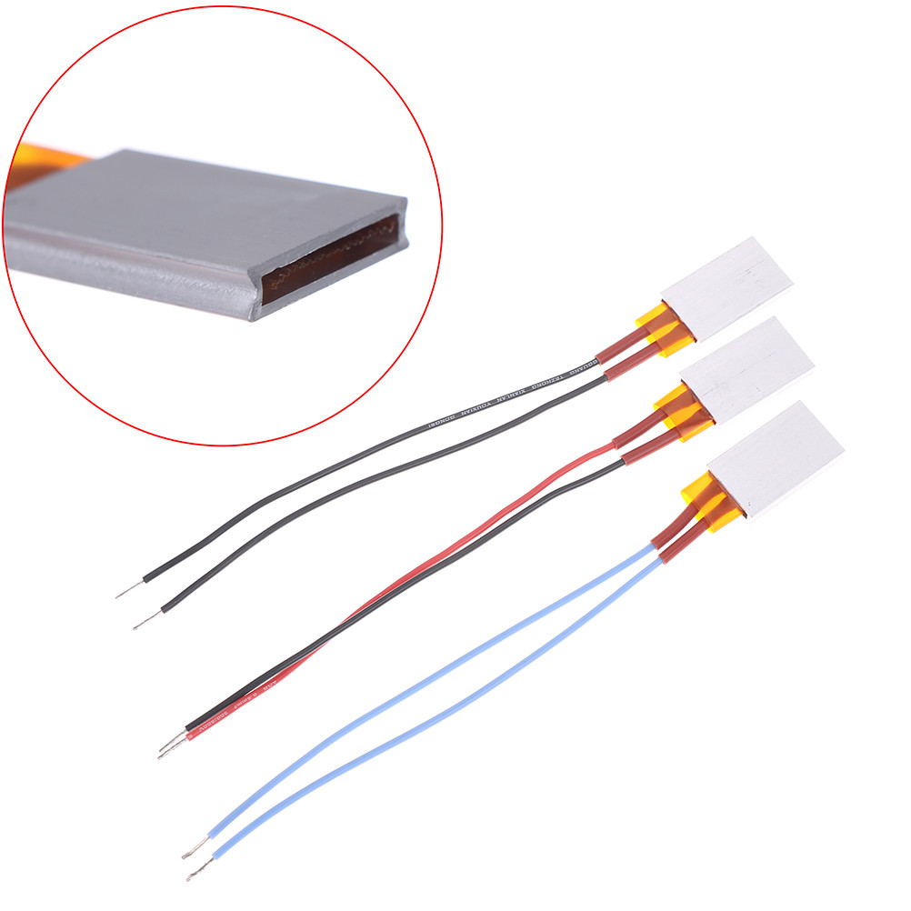 12V 35*21mm Constant Temperature PTC Heating Element Thermostat Heater Platha