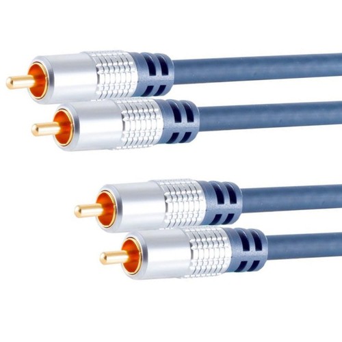 High End Stereo Audio Chinch Kabel RCA Cinchkabel vergoldet in 1m 1,5m 3m 5m 10m - Bild 2 von 5