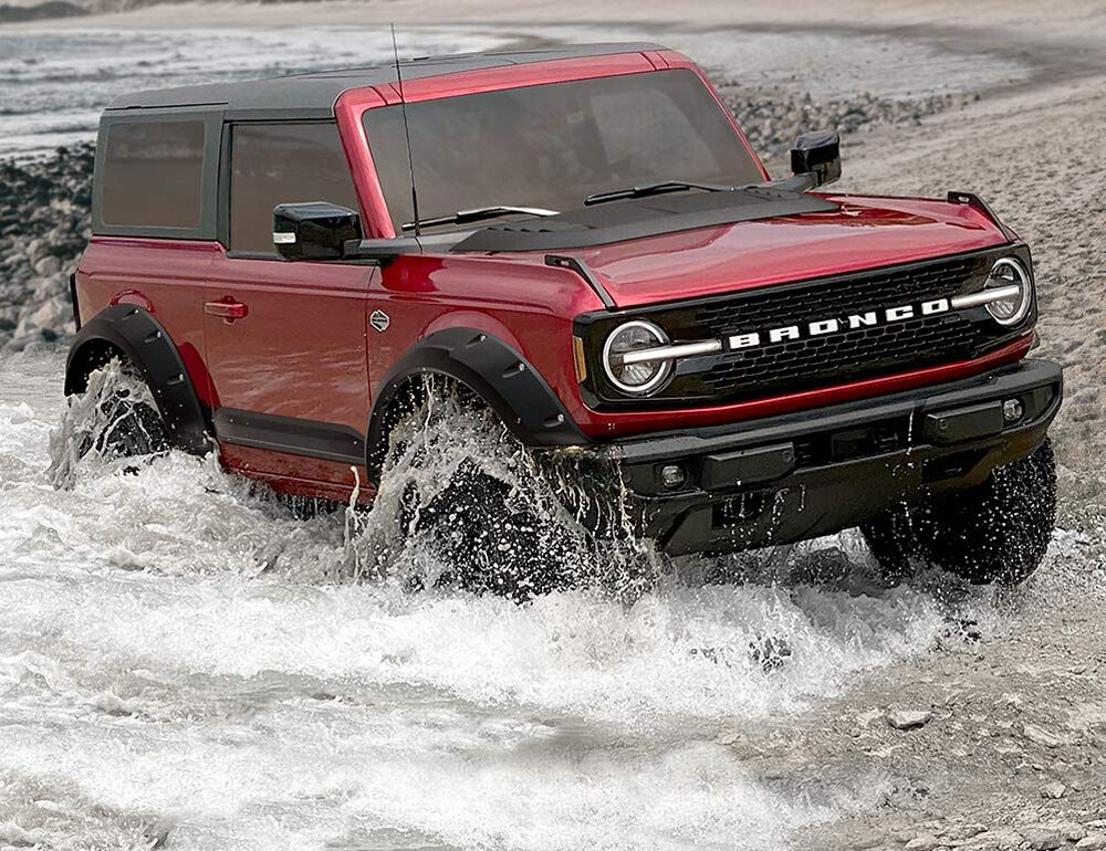 Fits 21-25 Bronco 2-Door Air Design Super Bolt Fender Flares Satin