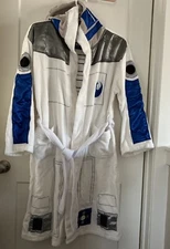 Robe Factory Star Wars  R2-D2 Bath Robe One Size Fits Most Hood Droid Sleepwear