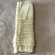 Women's Capelli Arm Warmers Fingerless Long Gloves Arm Sleeve Off White one-size