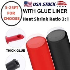 Heat Shrink Tubing 3:1 Wire Wrap Adhesive Glue Lined Waterproof Marine Grade