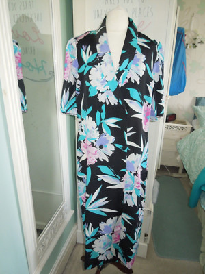 WUNDERSCHÖNES VINTAGE ZWEIREIHIGES KLEID UK 14 80er MADE
